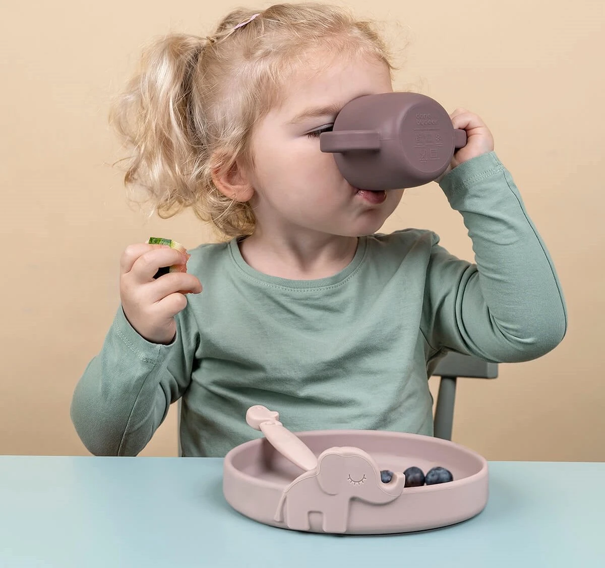 Done By Deer Peekaboo Dinerset Deer Friends Powder 12 Done By Deer Peekaboo Dinerset Deer Friends Powder - Afbeelding 10