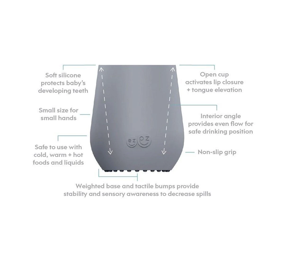 EZPZ Tiny Cup Packaged Sage 4 EZPZ Tiny Cup Packaged Sage - Afbeelding 2