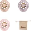 BIBS Boheme Fopspeen Set | Maat 1 0-6 Maanden | Set 3 Stuks + MONKIEZZ® Speenzakje | Blush, Dusky Lilac, Blossom -BIBS Shop 1200x1132 1