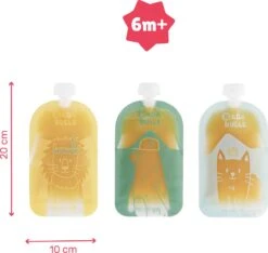 Badabulle 15 Stuks Herbruikbare Knijpzakjes B004500 -BIBS Shop 1200x1139 3