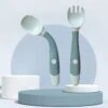 Merkloos Baby Bestek Siliconen - Vork En Lepel - Buigzaam Oefenbestek - Babyservies - Blauw 1 Merkloos Baby Bestek Siliconen - Vork En Lepel - Buigzaam Oefenbestek - Babyservies - Blauw -BIBS Shop 1200x1142