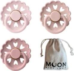 FRIGG Fairytale Fopspeen Set Latex | Maat 1 | Leeftijd 0 Tot 6 Maanden | The Snow Queen, The Little Match Girl, Thumbelina | Met Speenzakje Moon Kids Shop