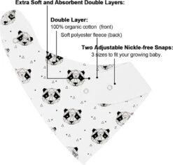 6 Stuks - Bandana Slabbetjes - Effen Zwart - Kwijlslabbetjes Met Fleece -BIBS Shop 1200x1146