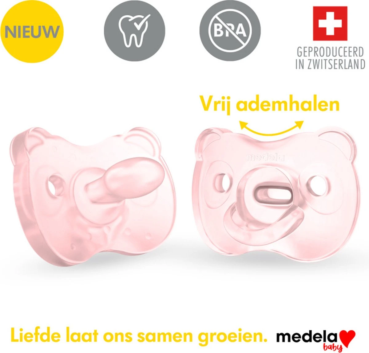 Medela Baby Fopspeen Soft Silicone Superzacht Lichtgewicht Eendelig - Soft Pink - 0-6 Maanden - 1 Stuks 13 Medela Baby Fopspeen Soft Silicone Superzacht Lichtgewicht Eendelig - Soft Pink - 0-6 Maanden - 1 Stuks - Afbeelding 11