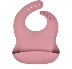 3 Stuks - Siliconen Slabbetjes Met Opvangbak - Roze Beige -BIBS Shop 1200x1150