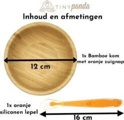 Tiny Panda - Kinderservies Bamboe - Houten Kom - Baby Kom - Lepel Baby - Baby Servies - Baby Eetkom Met Zuignap -BIBS Shop 1200x1157 7