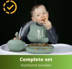 Ik Ben Zo Mooi Onbreekbaar Siliconen Kinderservies Met Zuignap Bordje Voor Baby En Kind - Servies Set Van 5 Stuks - Sage Groen 17 Ik Ben Zo Mooi Onbreekbaar Siliconen Kinderservies Met Zuignap Bordje Voor Baby En Kind - Servies Set Van 5 Stuks - Sage Groen -BIBS Shop 1200x1160 2