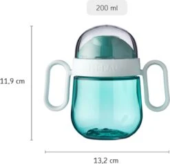 Mepal Mio – Antilekbeker 200 Ml – Gegarandeerd Lekvrij – Flowers & Butterflies– Kan Tegen Een Stootje – Drinkbeker Voor Kinderen – Oefenbeker -BIBS Shop 1200x1162 11