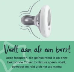 Tommee Tippee Borstachtige Fopspeen - Op Huid Lijkende Textuur - Symmetrisch Orthodontisch Ontwerp - BPA-vrij - 0-6 Maanden - Verpakt Per 2 Fopspenen -BIBS Shop 1200x1166 2
