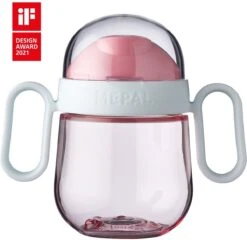 Mepal Mio – Antilekbeker 200 Ml – Gegarandeerd Lekvrij – Deep Pink – Kan Tegen Een Stootje – Drinkbeker Voor Kinderen – Oefenbeker -BIBS Shop 1200x1166 5