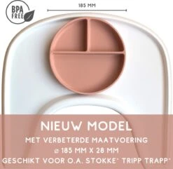 Kids Cultures | Baby Bord Met Zuignap Incl. Lepel | Kinderbord | Baby Bord | Kinderservies | Duo Oud Roze + Beige -BIBS Shop 1200x1169 15
