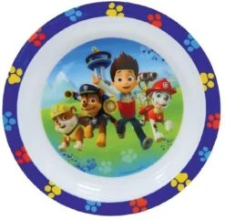 Kunststof Ontbijtbordje Plat Paw Patrol 22 Cm - Onbreekbare Kinder Bordjes