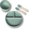 Kids Cultures | Baby Servies | Kinderbord En Kinderkom Met Zuignap Inclusief Lepels | Baby Bord | Groen -BIBS Shop 1200x1177 2