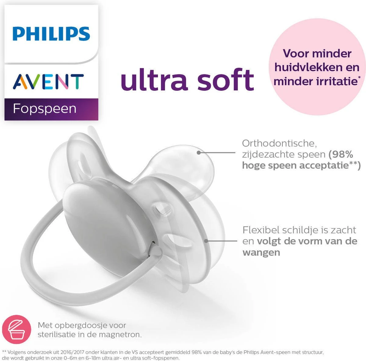 Philips Avent Ultra Soft SCF222/02 - Fopspeen - 0-6 Maanden - 2 Stuks 8 Philips Avent Ultra Soft SCF222/02 - Fopspeen - 0-6 Maanden - 2 Stuks - Afbeelding 6