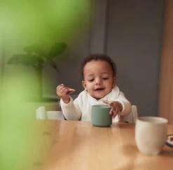 Jollein Snack Cup Siliconen - Ash Green -BIBS Shop 1200x1185