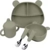 Siliconen Baby Servies Set - Incl Bord, Bestek, Beker En Kommetje