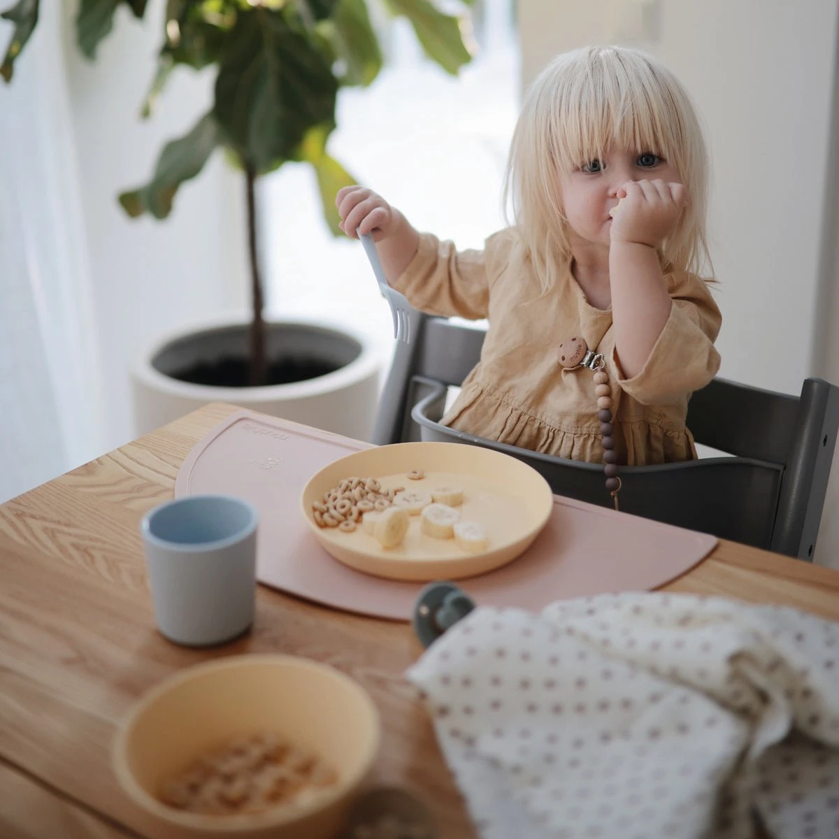 Mushie - Kinderservies Vork & Lepel - Bestek - Mosterd 7 Mushie - Kinderservies Vork & Lepel - Bestek - Mosterd - Afbeelding 5