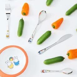 Zilverstad - Kindercouvert 4-delig Nijntje Speelt RVS 18/10 Kleur -BIBS Shop 1200x1200 25