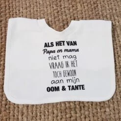 Merkloos Baby Slabbetje Cadeau Tekst Oom En Tante Zwangerschap Bekendmaking Aankondiging Voor De Liefste Aanstaande Geboorte Gaat Worden Jullie Worden Zwangerschapsaankondiging