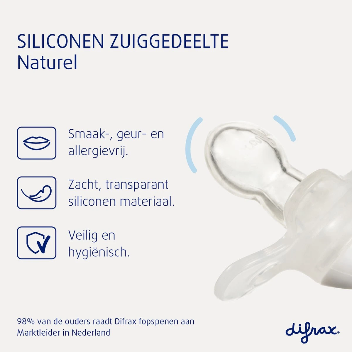 Difrax Fopspeen Natural 6+ Maanden Nature - Sage/Groen Veins - 2 Stuks 8 Difrax Fopspeen Natural 6+ Maanden Nature - Sage/Groen Veins - 2 Stuks - Afbeelding 6