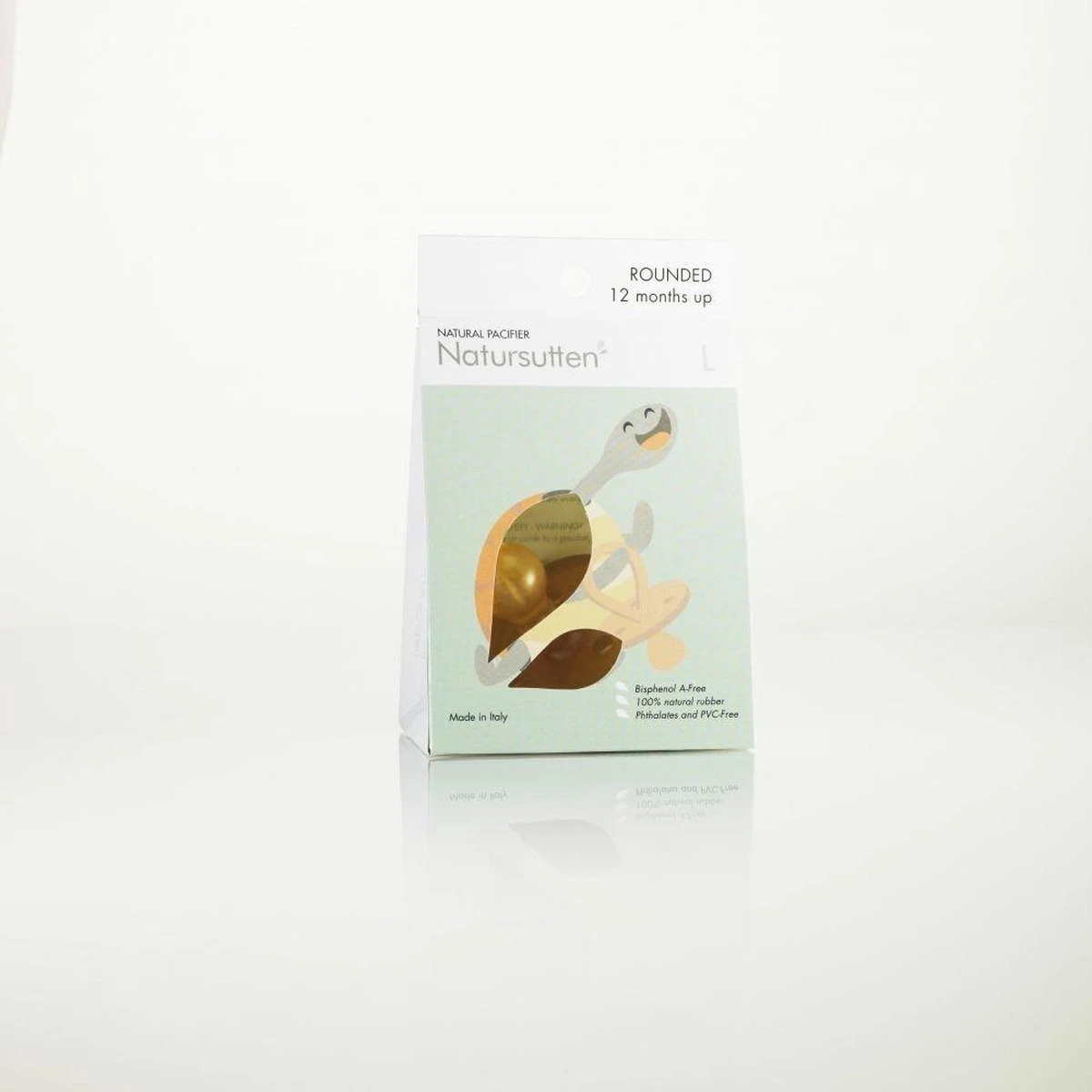 Natursutten Rubberen Fopspeen - 12+ Maanden - Rond Schild - Kers Tuit 8 Natursutten Rubberen Fopspeen - 12+ Maanden - Rond Schild - Kers Tuit - Afbeelding 6