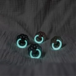 BiBS - Boheme Pacifier Glow In The Dark - Stage 1 Fopspeen - 2 Stuks - Blush Glow / Vanilla Glow -BIBS Shop 1200x1200 418