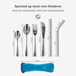 Damster Kinderbestek - Reisbestek - Incl. Herbruikbare Rietjes - School - Zilver 14 Damster Kinderbestek - Reisbestek - Incl. Herbruikbare Rietjes - School - Zilver -BIBS Shop 1200x1200 47