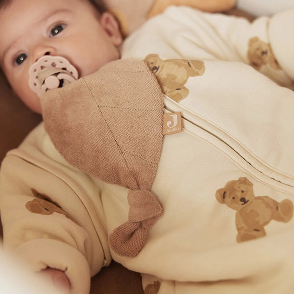 Jollein Speendoekje Badstof - Biscuit 8 Jollein Speendoekje Badstof - Biscuit - Afbeelding 6