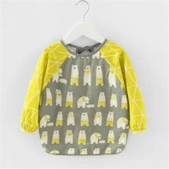 Merkloos Duo Pack - Slabbetje Met Lange Mouwen - 1-3 Jaar - Slab Beer - Wasbaar - Kliederschort - Verfschort -BIBS Shop 1200x1200 58