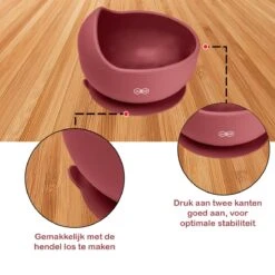 JU&MP Kommetje Met Lepel - Baby - Kinderservies - Zuignap - Onbreekbaar - Roze -BIBS Shop 1200x1200 609