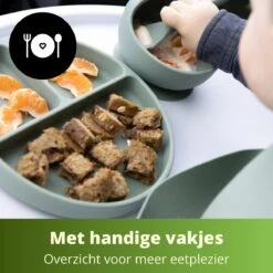 Ik Ben Zo Mooi Onbreekbaar Siliconen Kinderservies Met Zuignap Bordje Voor Baby En Kind - Servies Set Van 5 Stuks - Sage Groen 20 Ik Ben Zo Mooi Onbreekbaar Siliconen Kinderservies Met Zuignap Bordje Voor Baby En Kind - Servies Set Van 5 Stuks - Sage Groen -BIBS Shop 1200x1200 617