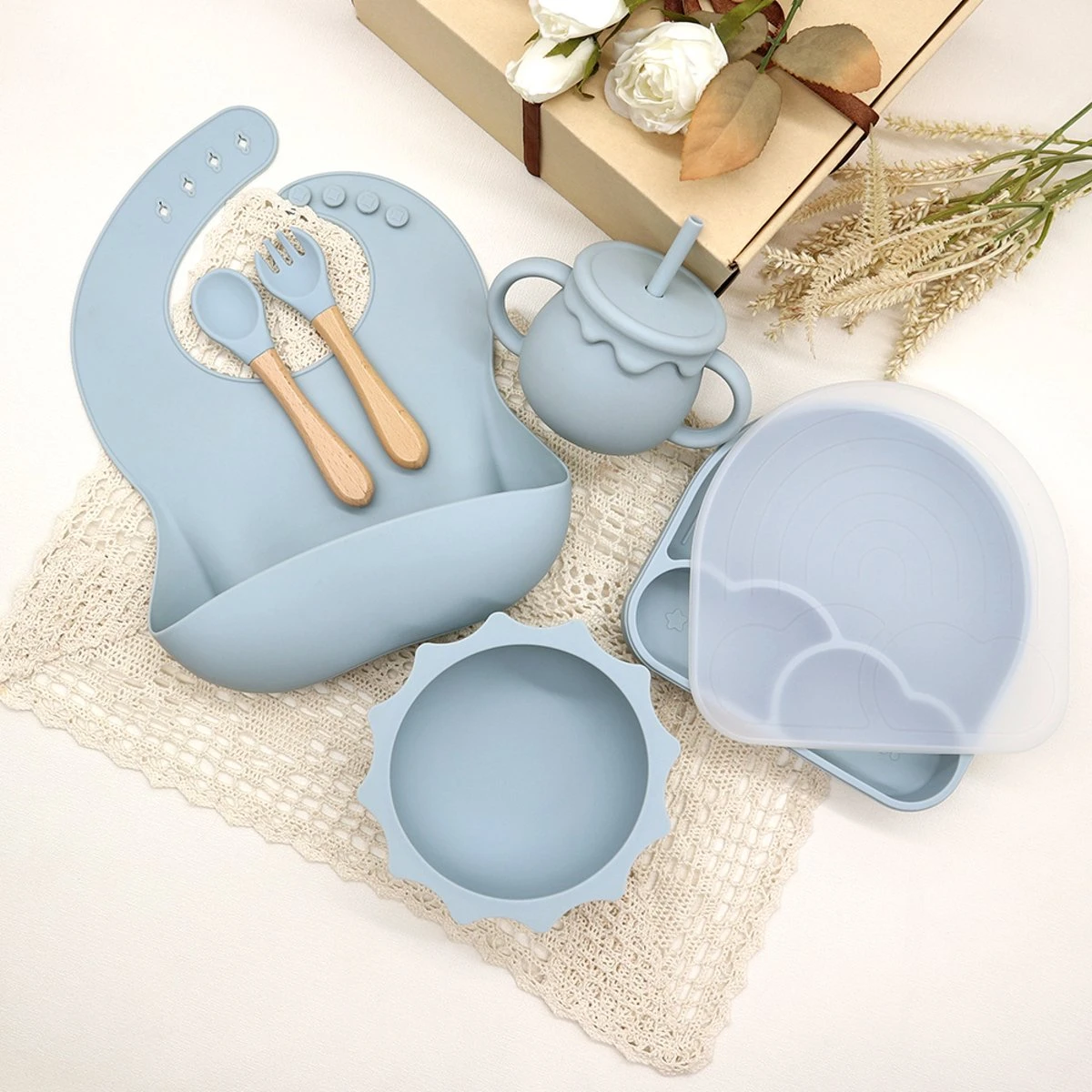 Miravo - Kinderservies Set - Baby Servies - Ontbijtset - Siliconen - Onbreekbaar Met Zuignap - Baby En Peuter - Cadeau 8 Miravo - Kinderservies Set - Baby Servies - Ontbijtset - Siliconen - Onbreekbaar Met Zuignap - Baby En Peuter - Cadeau - Afbeelding 6