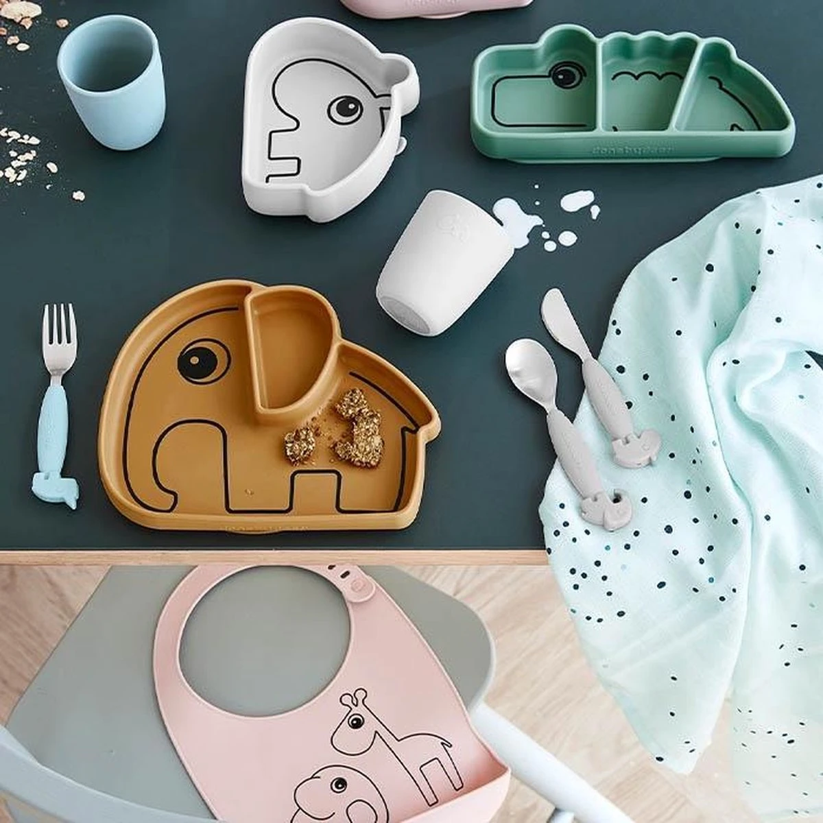 Done By Deer Stick & Stay Bord Mosterd 6 Done By Deer Stick & Stay Bord Mosterd - Afbeelding 4