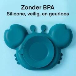 Kinderbord Met Vakjes En Een Zuignap - Roze - Siliconen Bord - Antislip - Kinderen - Kinderservies- Baby Servies - Baby Bordje -BIBS Shop 1200x1200 651