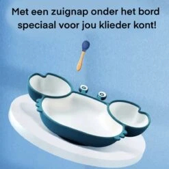 Kinderbord Met Vakjes En Een Zuignap - Roze - Siliconen Bord - Antislip - Kinderen - Kinderservies- Baby Servies - Baby Bordje -BIBS Shop 1200x1200 654