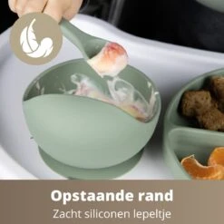 Ik Ben Zo Mooi Onbreekbaar Siliconen Kinderservies Met Zuignap Bordje Voor Baby En Kind - Set Van 6 Stuks - Doeskin Zand -BIBS Shop 1200x1200 671