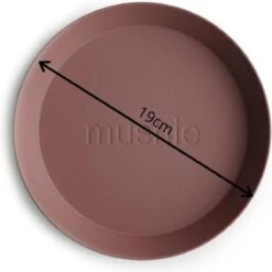 Mushie - Kinderservies Set 2 Borden Rond - Borden - Woodchuck 12 Mushie - Kinderservies Set 2 Borden Rond - Borden - Woodchuck -BIBS Shop 1200x1200 674