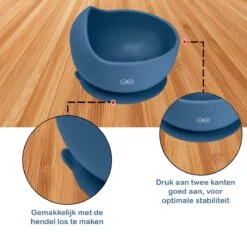 JU&MP Kommetje Met Lepel - Baby - Kinderservies - Zuignap - Onbreekbaar - Donkerblauw 10 JU&MP Kommetje Met Lepel - Baby - Kinderservies - Zuignap - Onbreekbaar - Donkerblauw -BIBS Shop 1200x1200 694