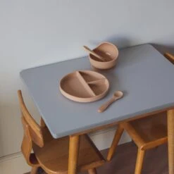Kids Cultures | Kinderservies | Kinderbord En Kom Met Zuignap | Baby Servies | Beige -BIBS Shop 1200x1200 711