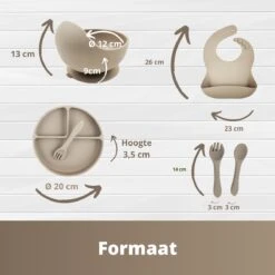 Ik Ben Zo Mooi 7-delige Siliconen Kinderservies Set Met Bord En Kom Met Zuignap - Doeskin Zand 19 Ik Ben Zo Mooi 7-delige Siliconen Kinderservies Set Met Bord En Kom Met Zuignap - Doeskin Zand -BIBS Shop 1200x1200 727