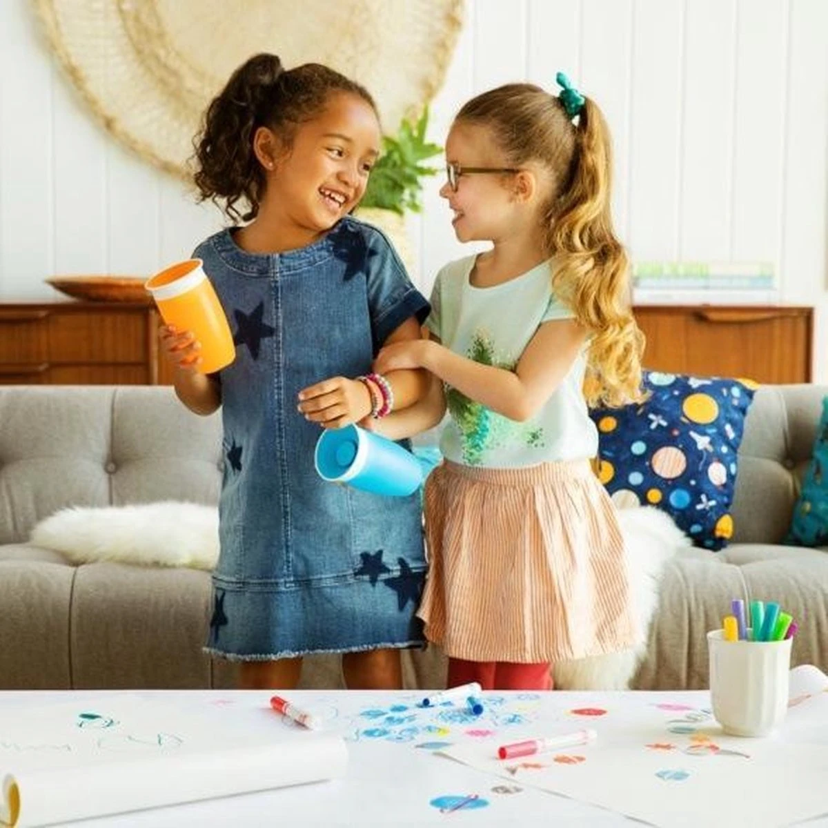 Munchkin Miracle 360 Sippy Cup Drinkbeker Blauw 7 Munchkin Miracle 360 Sippy Cup Drinkbeker Blauw - Afbeelding 5