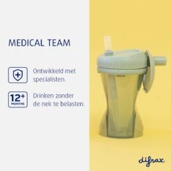 Difrax Rietjesbeker Antilek - 250 Ml - Sage/Groen 12 Difrax Rietjesbeker Antilek - 250 Ml - Sage/Groen -BIBS Shop 1200x1200 762