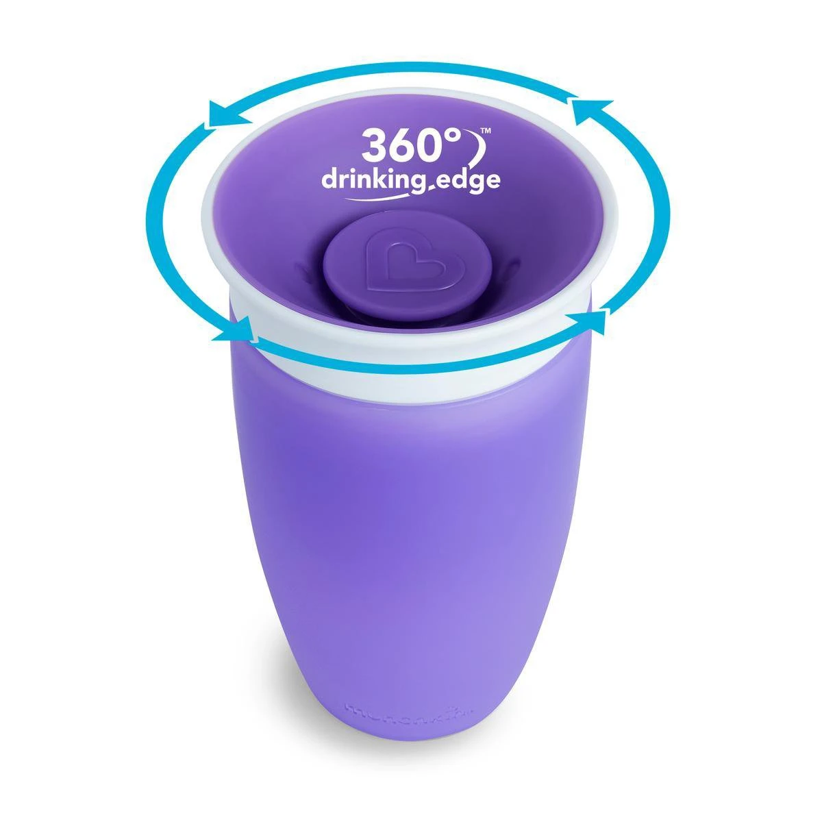 Munchkin Miracle 360 Sippy Cup Drinkbeker Purple 4 Munchkin Miracle 360 Sippy Cup Drinkbeker Purple - Afbeelding 2
