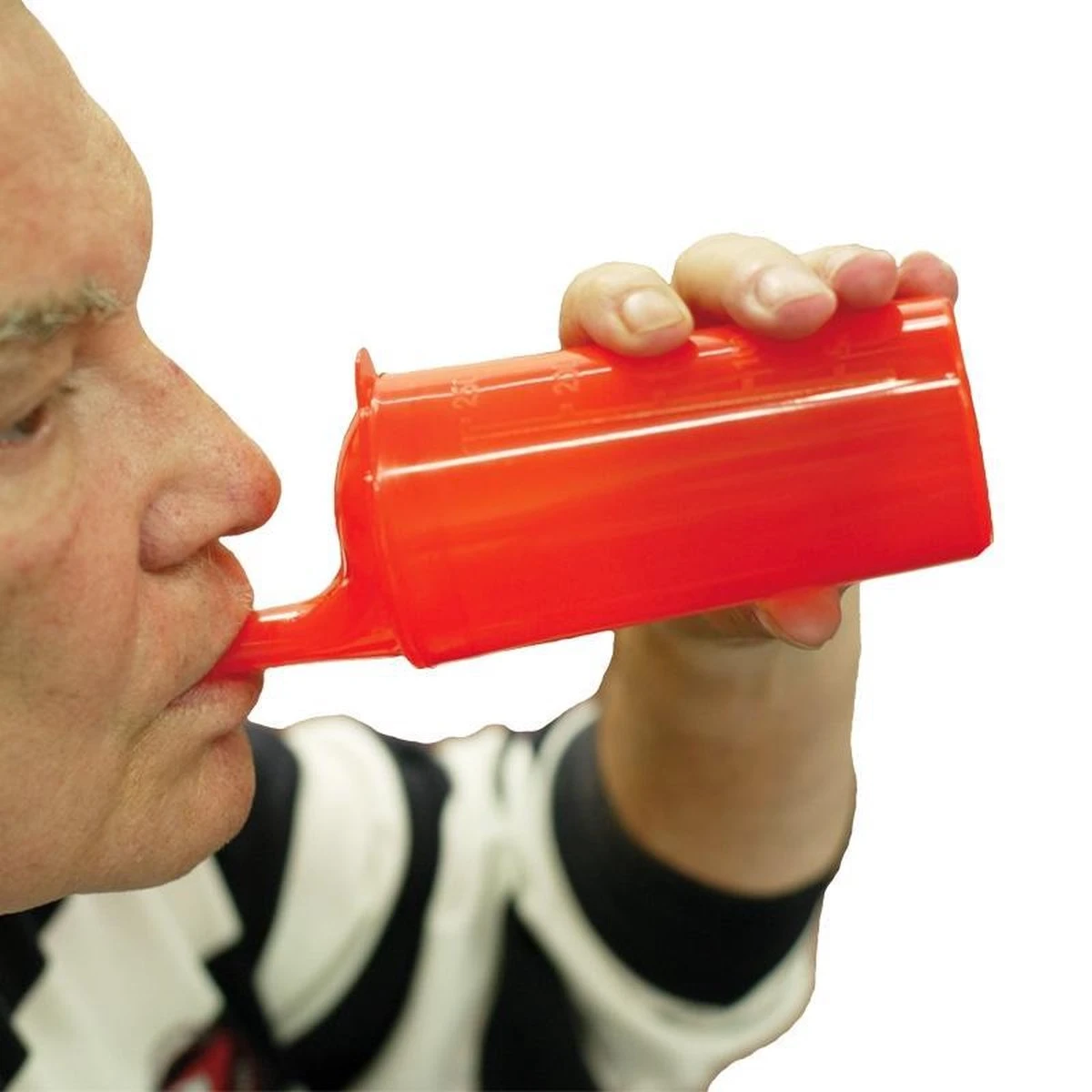 Comforthulpmiddelen Drinkbekerset Met Lange Tuitdeksels - Rood 5 Comforthulpmiddelen Drinkbekerset Met Lange Tuitdeksels - Rood - Afbeelding 3