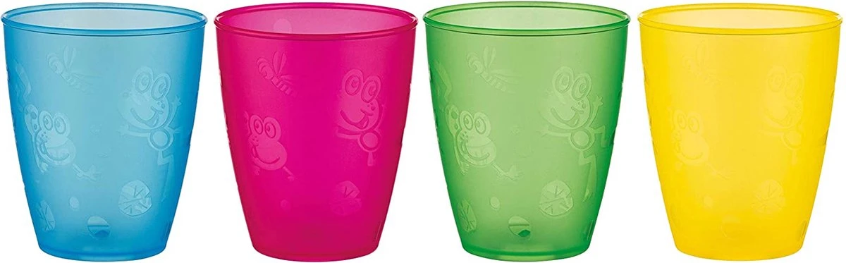 Nûby - Drinkbeker 4 Stuks - Meerkleurig - 300 Ml 11 Nûby - Drinkbeker 4 Stuks - Meerkleurig - 300 Ml - Afbeelding 9