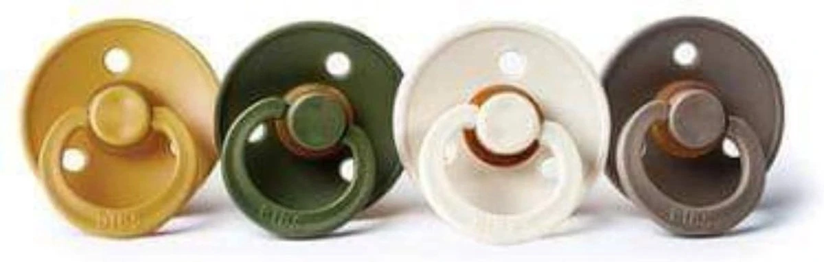 Bibs Fopspenen 4 Pack | Oker, Hunter Green, Ivory En Dark Oak. Maat 2 | 6 Tot 18 Maanden | Spenen Tutjes 3 Bibs Fopspenen 4 Pack | Oker, Hunter Green, Ivory En Dark Oak. Maat 2 | 6 Tot 18 Maanden | Spenen Tutjes