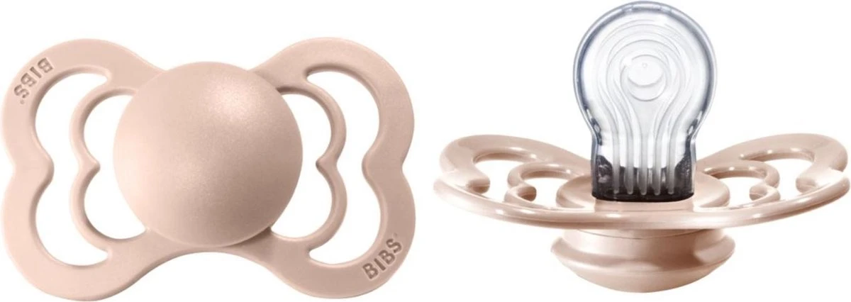 BIBS Supreme Fopspeen | Bundel Set 3 Stuks | T1 | Maat 1 | 0-6 Maanden | Silicone | Blush, Dark Oak, Vanilla 4 BIBS Supreme Fopspeen | Bundel Set 3 Stuks | T1 | Maat 1 | 0-6 Maanden | Silicone | Blush, Dark Oak, Vanilla - Afbeelding 2
