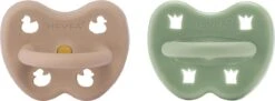 HEVEA - ORTHODONTIC - 3-36 MAANDEN - TAN BEIGE/MOSS GREEN- 2 PACK