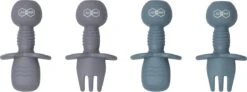 JU&MP Kinderbestek - Baby - 2 Baby Lepeltjes En Vorkjes - Baby Bestek - BPA-Vrij - Blauw Grijs 13 JU&MP Kinderbestek - Baby - 2 Baby Lepeltjes En Vorkjes - Baby Bestek - BPA-Vrij - Blauw Grijs -BIBS Shop 1200x449