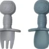 JU&MP Kinderbestek - Baby - 2 Baby Lepeltjes En Vorkjes - Baby Bestek - BPA-Vrij - Blauw Grijs 2 JU&MP Kinderbestek - Baby - 2 Baby Lepeltjes En Vorkjes - Baby Bestek - BPA-Vrij - Blauw Grijs -BIBS Shop 1200x450 1